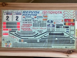 タミヤ 1/10 TOYOTA CELICA用ステッカー（本棚保存品）旧車でGo!