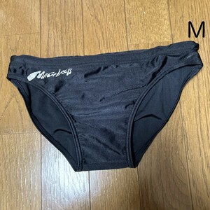 D532ストレッチ♪シンプルブラックの男子競泳水着♪アンダーやトレーニングにも♪サイズM