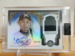 【10枚限定】 イチロー 直筆サインカード topps dynasty auto ヤンキース マリナーズ マーリンズ 最高級版 patch 