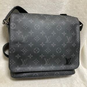 1円〜　C423 LOUIS VUITTON ディストリクトPM NM モノグラムエクリプス M44000 ルイヴィトン ショルダーバッグ ブラック