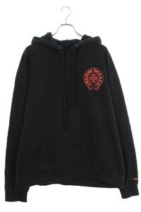 クロムハーツ WWW.CHROMEHEARTS.COM HOODIE サイズ:XL オンライン限定ホースシューバックプリントプルオーバーパーカー 中古 SJ02