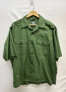 20240326【ARMY TWILL】アーミーツイル 半袖シャツ ワークシャツ Linen Utility Shirts L am-2317011