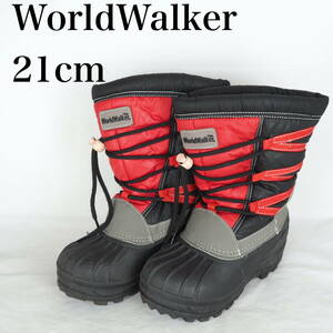 EB4933*WorldWalker*ワールドウォーカー*ジュニアスノーブーツ*21cm*赤