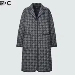 UNIQLO C ユニクロ シー パフテックオーバーサイズコート チェック