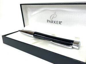 ■ 美品 PARKER パーカー ボールペン ケース付 ブラック×シルバー ★