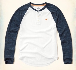 HOLLISTER ホリスター メンズ 長袖 ヘンリー Ｔシャツ サイズＳ Vintage Hollisterウォッシュ　ロンT　ロゴ