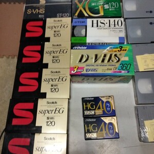 未開封 未使用 ビデオテープ まとめ Scotch EG ビクター　 TDK 　三洋　ビクター VHS-C　18本