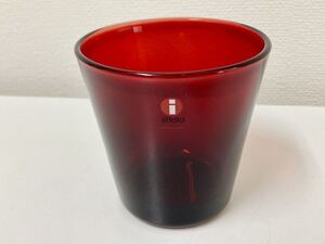 管90001 新品 iittala イッタラ KARTIO カルティオ タンブラー グラス コップ 北欧 レッド ガラス 製 コップ クランベリー　赤　210ml