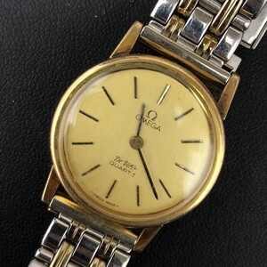 (C122536) OMEGA DEVILLE 1350 591.012 腕時計 クォーツ オメガ デビル ベルト社外 