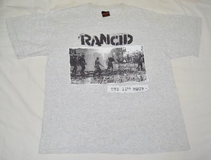 希少 レア 90s 当時物 USA製 ヴィンテージ RANCID THE 11th HOUR バンド Tシャツ XLサイズ グレー ランシド グリーンデイ OFFSPRING NOFX