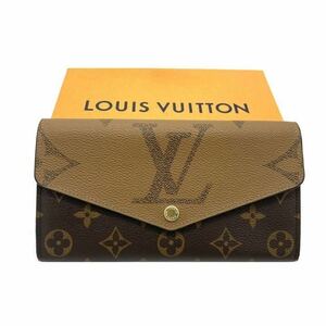 ルイヴィトン モノグラム リバース ジャイアント サラ 長財布 ICチップ内蔵　LOUIS VUITTON 箱付き 人気 長財布 財布 ウォレット 男女兼用