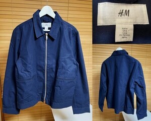 【激安1点のみ 国内正規品】H&M エイチアンドエム フルジップ シャツカラー ジャケット ブルゾン M