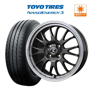 サマータイヤ ホイール 4本セット BADX エスホールド S-8M TOYO NANOENERGY ナノエナジー 3 165/55R15