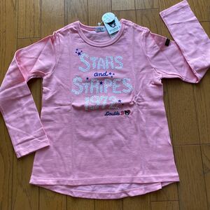 SALE 即決　新品　ミキハウス　長袖Ｔシャツ　130 ピンク　　ミキハウスダブルB