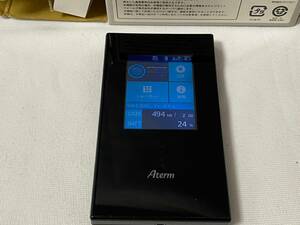 【モバイルSIMフリー NEC】 Aterm MR04LN ポケットwifi ブラック 黒 モバイルルーター