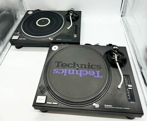 《2台セット》technics ターンテーブル　SL-1200mk3 ブラック　通電OK 音出しOK 