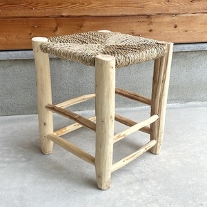 新品即決☆Moroccan wooden chair モロッコ ドーム木椅子 w32×32×h39.5cm③☆イススツールおしゃれ