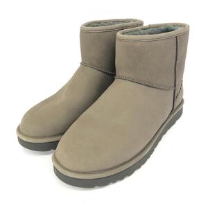 ◆UGG アグ M CLASSIC MINI DECO ブーツ US9◆ ベージュ メンズ 靴 シューズ boots ワークブーツ