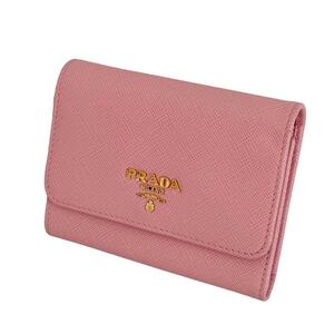 PRADA プラダ 1MH840 三つ折り財布 コンパクトウォレット 良品