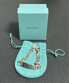 Tiffany & Co. シルバーチェーンブレスレット　IDブレスレット