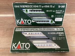 １ KATO カトー 10-343 キハ40 JR東海色 2両セット ＋ 10-348 キハ111-100 + キハ112-100 2両増結セット ※中身違い Nゲージ 鉄道模型