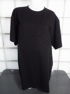 ボール 51270 黒エンボス Lサイズ 天竺 綿100% 半袖Ｔシャツ Bigシルエット 新品 BALL