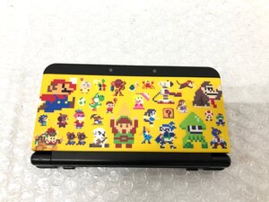 k085*80 【やや傷汚れ有】 1円～ Nintendo New ニンテンドー 3DS 本体 きせかえプレート スーパーマリオメーカーデザイン　