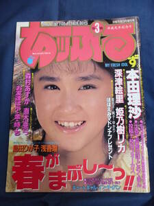 ○ あっぷるず。 1989年3月号 星野麗子 かとうれいこ 金子恵美 野沢邦子 深津絵里 本田理沙 姫乃樹リカ