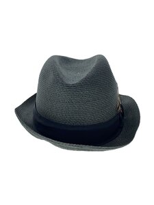 NEWYORK HAT&CAP CO.◆ストローハット/XL/GRY/メンズ/グレ-