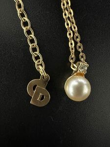 1円スタート　 ディオール/クリスチャンディオール/ ChristianDior/Dior/ネックレス/パール/ゴールド/アクセサリー