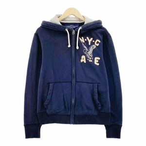 Gl11 AMERICAN EAGLE アメリカンイーグル フード付きパーカー ジップアップジャンパー フード付きフルジップトレーナー メンズ 紳士服 M