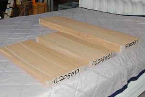 タモ（中国産） 3本で14500円 角材 材木 20年以上乾燥 新品