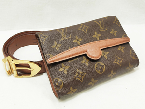 ♪売り切り 大特価 程度良好 LOUIS VUITTON ルイヴィトン アルシュ M51975 モノグラム ウエストポーチ レディース ベルト付き 中古♪