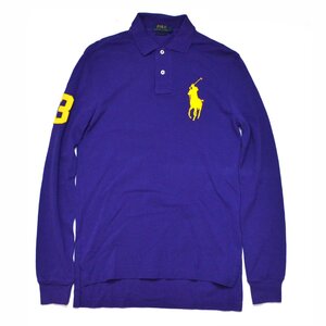 POLO RALPH LAUREN ポロラルフローレン ビッグポニー カノコ長袖ポロシャツ CUSTOM FIT Sサイズ メンズ M017015