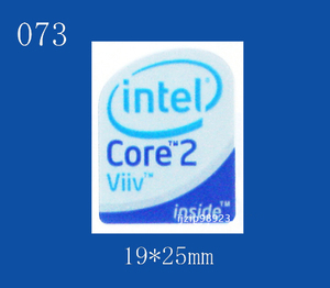 即決073【 intel Core 2 Viiv 】エンブレムシール追加同梱発送OK■ 条件付き送料無料 未使用