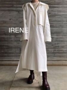 IRENE アイレネ　セーラー　カフタン　ワンピース Sailor Suit Kaftan Dress IRENE リネンセーラーカラードレス 22526