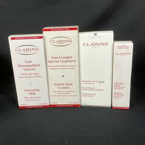 [6-122]コスメ【未使用】CLARINS クラランス クレンジング ミルク/ボディクリーム/ローション/乳液状美容液 まとめ 4点