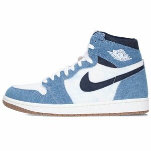 ナイキ スニーカー AIR JORDAN 1 RETRO HIGH OG DENIM FQ2947-100 26.5cm エアジョーダン1ハイデニムハイカットスニーカー 中古 BS99