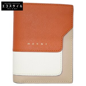 美品/21年製 MARNI マルニ PFMOQ14U13LV520 BI-FOLD スモールウォレット/ 二つ折り財布（小銭入れあり） レディース