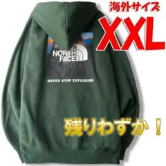 ノースフェイス メンズ パーカー グリーン 海外XXL 日本4L相当 新品 pn