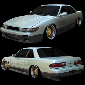 シルビア S13 リアマットガード 純正オプション デザイン FRP 未塗装 社外品 SILVIA 日産 ニッサン NISSAN エアロ