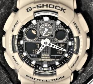 新品同様　激レア　アナデジ　G-SHOCK　ジーショック　GA1000L-8A　ベージュ　渋い　かっこいい　おしゃれ　⑯