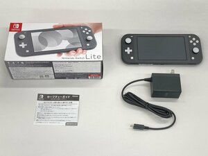 Nintendo 任天堂　NINTENDO SWITCH Lite 本体セット　グレー　HDH-S-GAZAA　HDH-001　初期化済　箱入り【CGAZ8043】