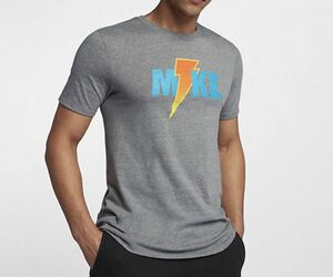 USA限定 【M】 NIKE ナイキ Jordan ジョーダン ゲータレード コラボ Like Mike ライトニング Tシャツ 半袖 グレー USA正規品 送料無料