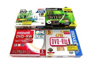 maxell DVD-R　DVD‐RW　10枚ずつ　計20枚　まとめ売り 日本製あり