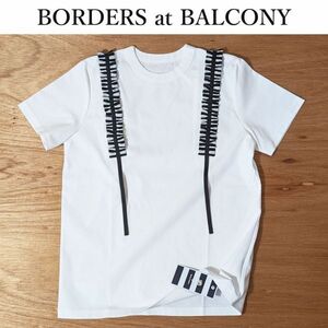 【新品未使用タグ付き】BORDERS at BALCONY ボーダーズアットバルコニー カットソー SUSPENDER TEE サスペンダー Ｔシャツ 241216-24