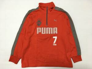 プーマ PUMA キッズ150 プルオーバースウェット ハーフジップ デカロゴ！！　　　サッカー フットボール◯601　石