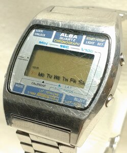 【電池切不動品】SEIKO セイコー ALBA アルバ デジタル クロノグラフ Y448-5010 クォーツ