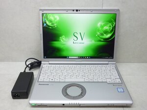 ☆1円☆第8世代☆CF-SV7HD4VS☆Core i5 1.60GHz/8GB/SSD256GB/累積8200/高解像度/Sマルチ/無線/Bluetooth/カメラ/Office/Win11 DtoD領域☆