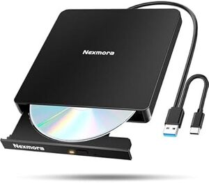 【2024革新型・高速USB3.0対応】 CD DVDドライブ 外付け 静音 DVDプレーヤー 外付けDVDドライブ USB3.0